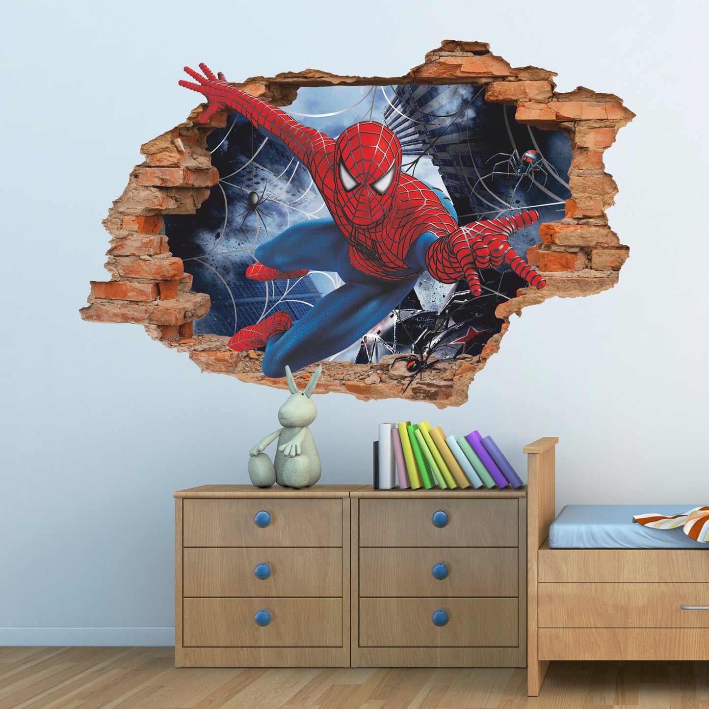 Superhero 3D Wall Decal, Superheroes Wall Sticker, Wall Tattoo, Wall Art, Decor 001