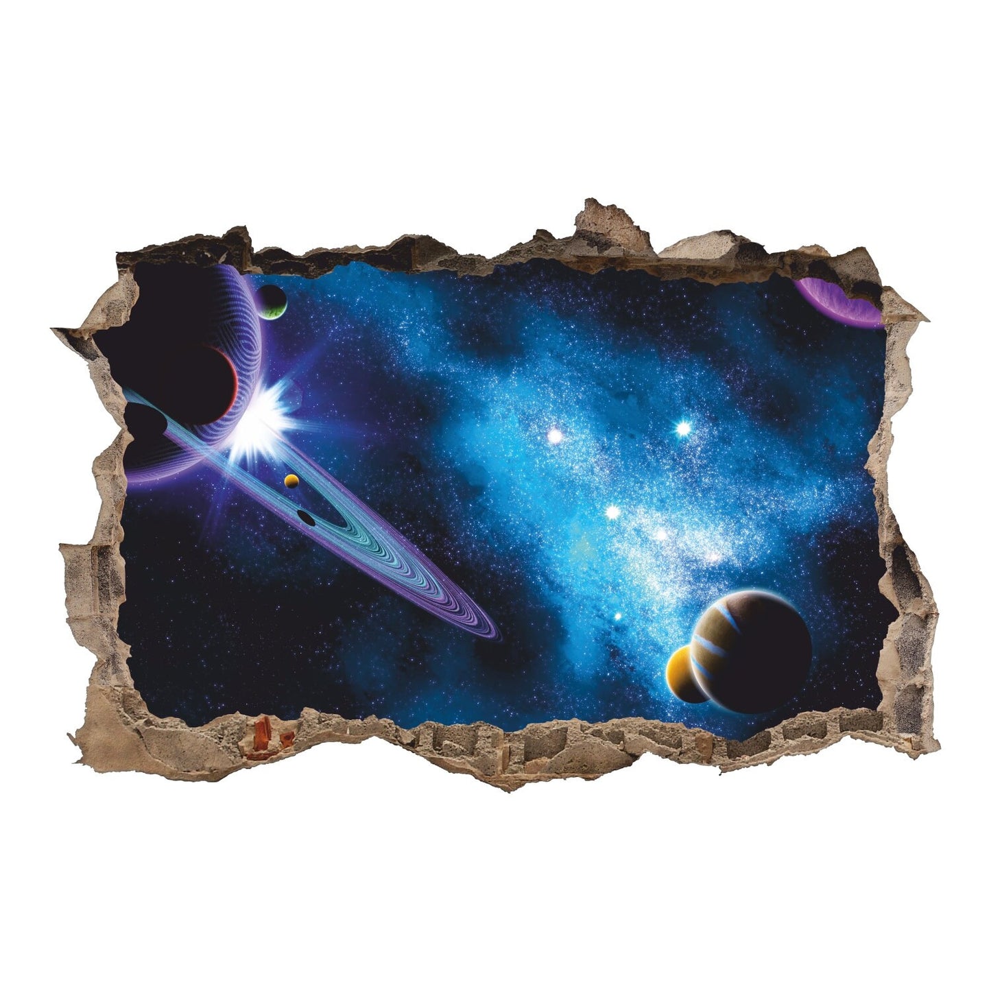 Planets Wall Decal, Universe Wall Sticker, Star Life, Cosmos, Space, Wall Tattoo, Wall Art, Decor