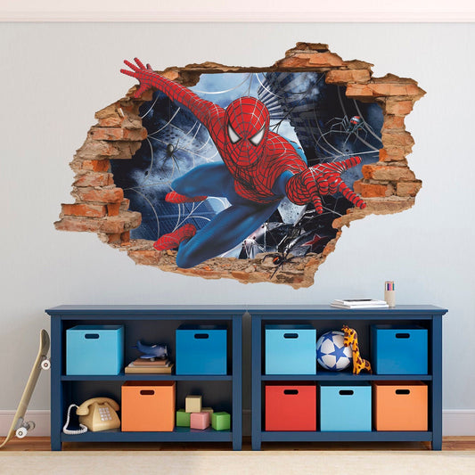 Superhero 3D Wall Decal, Superheroes Wall Sticker, Wall Tattoo, Wall Art, Decor 001