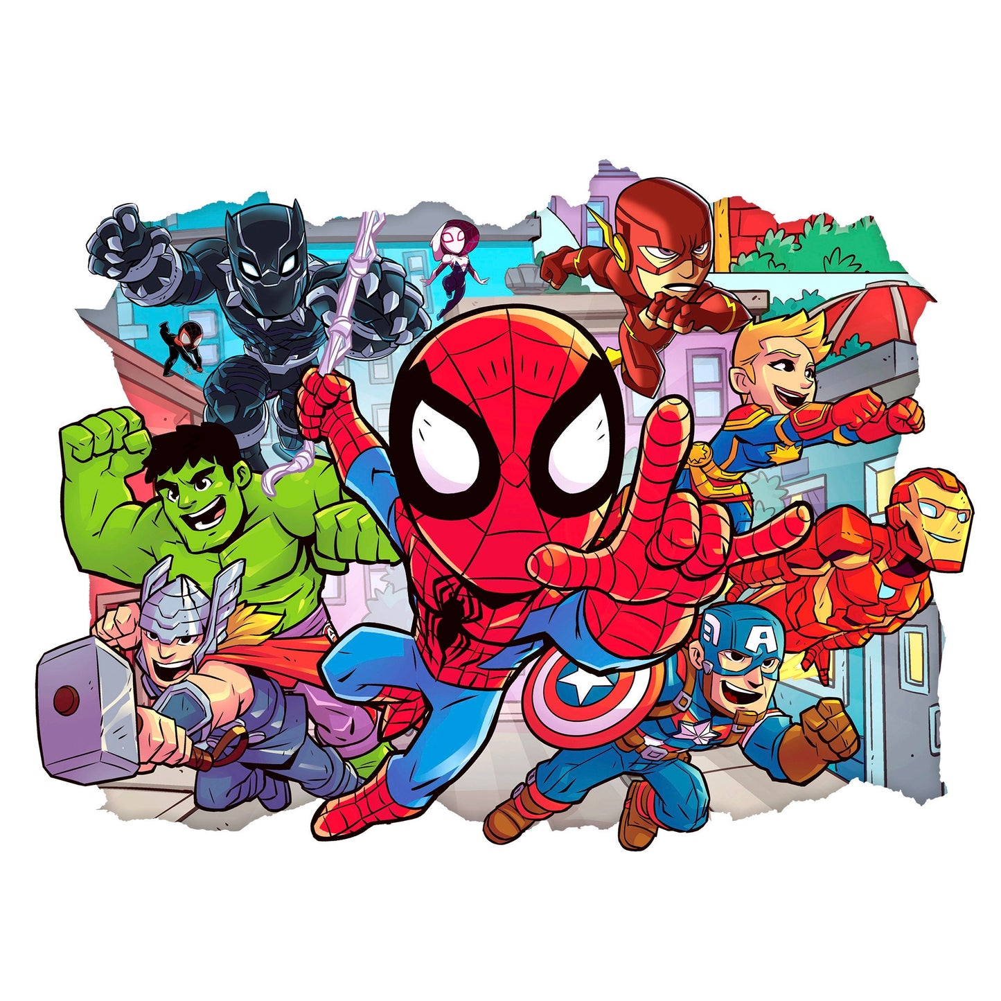 SuperHero Wall Decal, Kids Superheroes Wall Sticker, Comics Wall Tattoo, Wall Art, Decor