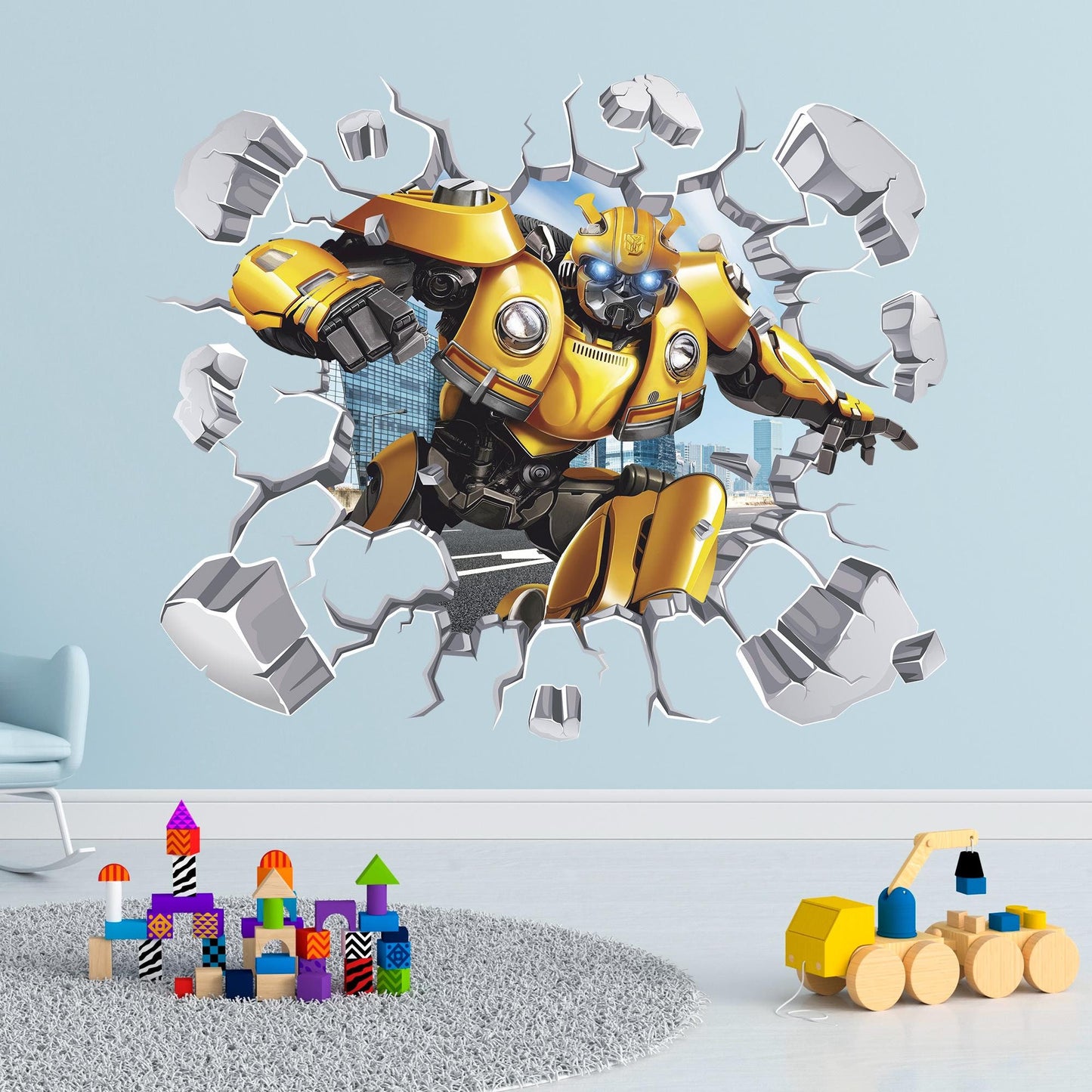 Transformers Wall Decal, Machines Wall Sticker, Wall Tattoo, Wall Art, Decor 01